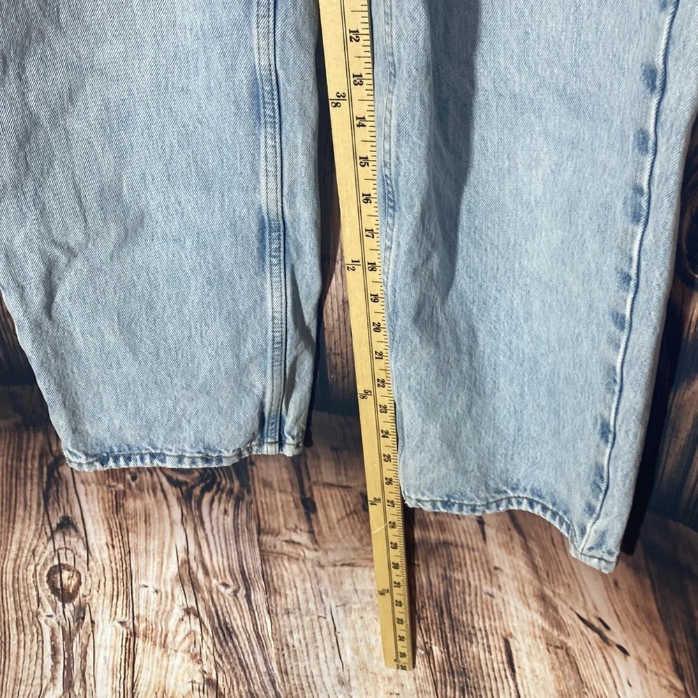 We The Free Jeans-Women's Straight Wide Leg Distressed High Rise 26 - Picture 11 of 11